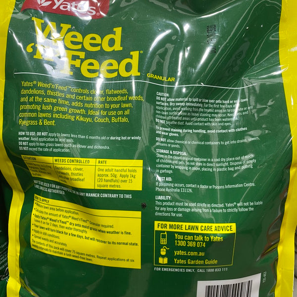 Weed and Feed 5kg Yates